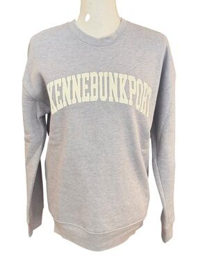 Oat Collective Blue Kennebunkport Graphic Sweatshirt Pullover Medium NWT